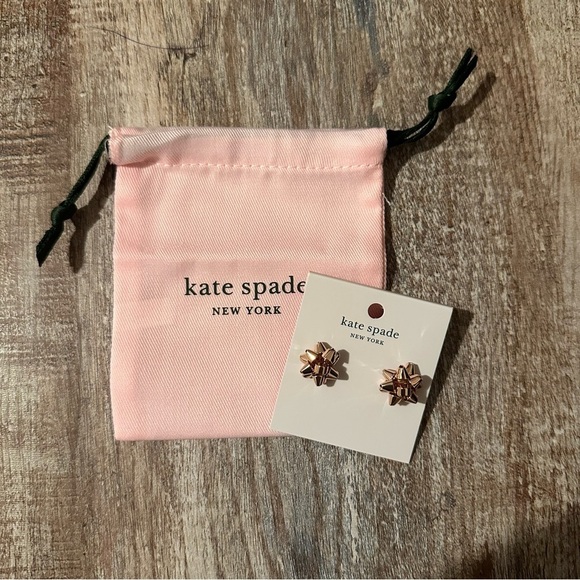 Kate Spade Bourgeois Bow Studs, Rose Gold - Picture 4 of 6
